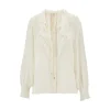Online Silk georgette flounced blouse Shirts