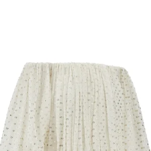 Outlet Silk jacquard off-the-shoulder blouse Shirts