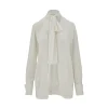 Clearance Silk shirt with bow collar Shirts