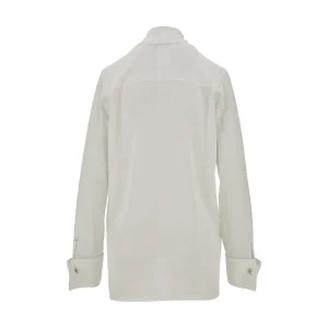 Clearance Silk shirt with bow collar Shirts