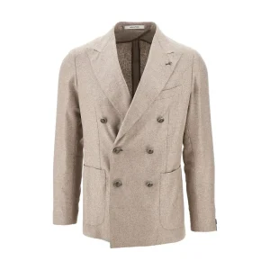 Fashion Silk tweed double-breasted blazer Jackets