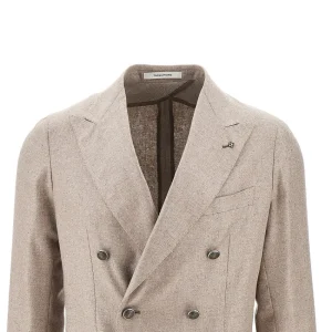 Fashion Silk tweed double-breasted blazer Jackets