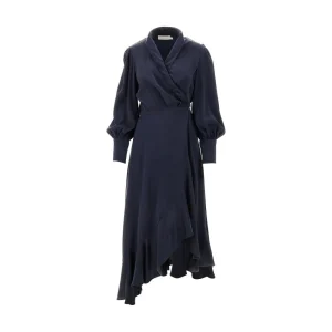 Best Silk wrap midi dress Dresses