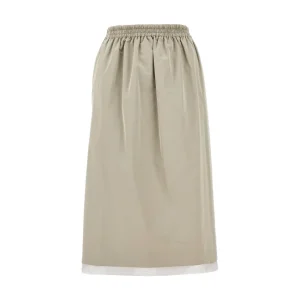Clearance Silk-blend duchesse skirt Skirts