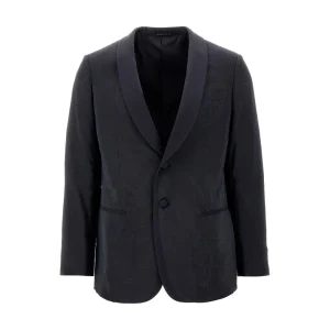 Fashion Silk-blend Soho line tuxedo jacket Jackets