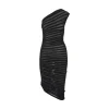 Fashion Skeleton knitted asymmetrical dress Dresses