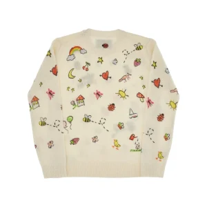 Online Sketch motif sweater Kids Clothing
