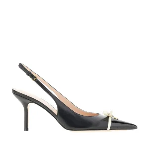 Fashion Slingback pumps with bow Heeled Shoes