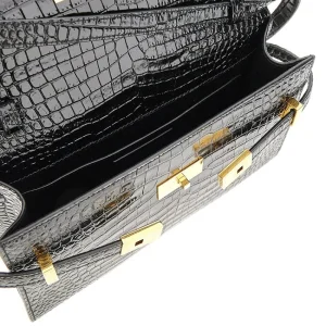 Best Small 'Manhattan' croco-print leather bag Shoulder Bags