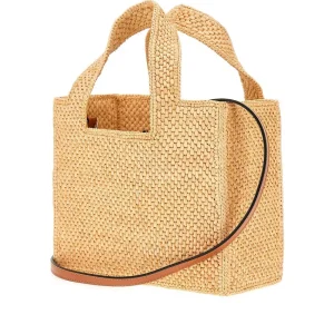 New Small raffia tote bag with logo Top-Handle Bags | Crossbody Bags