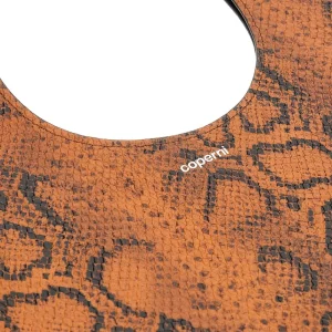 Fashion Snake print leather Heart tote bag Shoulder Bags