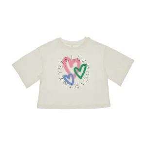 Sale Stella Logo print cropped T-shirt Kids/BOY Clothing
