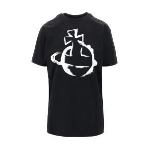 Clearance Stencil Orb' print oversized T-shirt T-Shirts And Polo Shirts