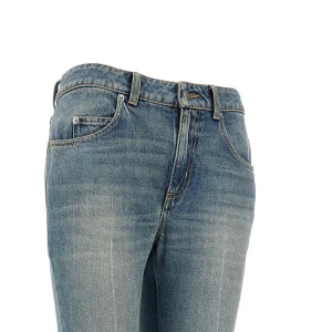 Outlet Stone Washed denim bootcut jeans Jeans