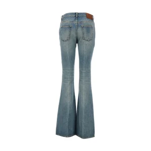 Outlet Stone Washed denim bootcut jeans Jeans