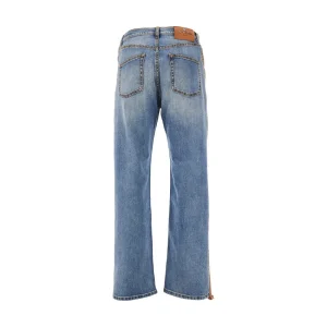 Best Straight leg jeans with jacquard bands Jeans