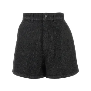 Sale Strass logo motif denim shorts Jeans
