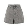 Outlet Strass logo motif denim shorts. Jeans
