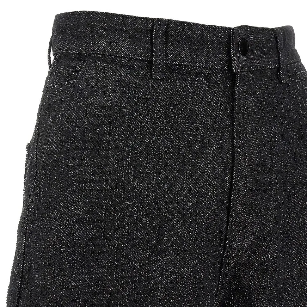 strass_logo_motif_denim_s_1-1.webp Sale Strass logo motif denim shorts Jeans