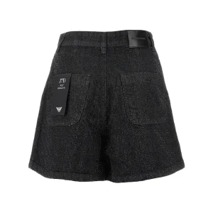 Sale Strass logo motif denim shorts Jeans