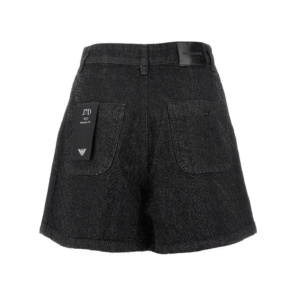 strass_logo_motif_denim_s_2-1.webp Sale Strass logo motif denim shorts Jeans