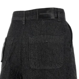 Sale Strass logo motif denim shorts Jeans