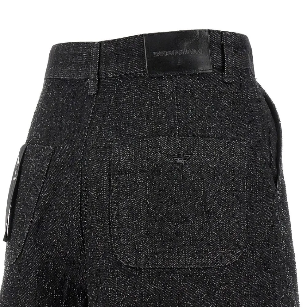 strass_logo_motif_denim_s_3-1.webp Sale Strass logo motif denim shorts Jeans