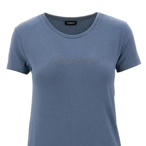 Hot Strass logo organic cotton T-shirt Tops