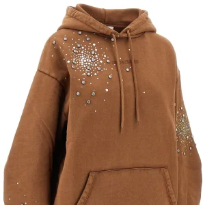 New Strass-embellished hoodie with logo Sweatshirts