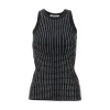 Hot Strass-embellished ribbed tank top Tops