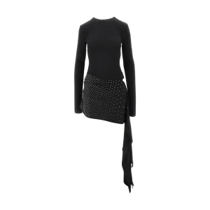 Sale Strass-embellished sablé mini dress Dresses