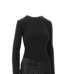 Sale Strass-embellished sablé mini dress Dresses