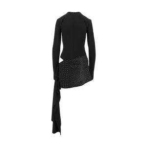 Sale Strass-embellished sablé mini dress Dresses