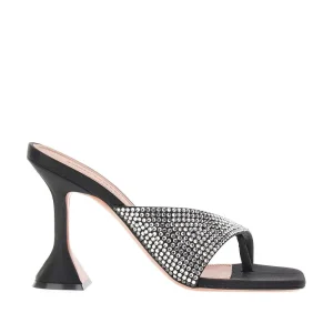 Best Strass-embellished satin 'Shiona' sandals Heeled Shoes