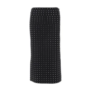 Discount Strass-embellished scuba jersey skirt Skirts