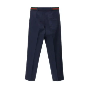 Discount Stretch cotton pants with Web details Kids/BOY Clothing