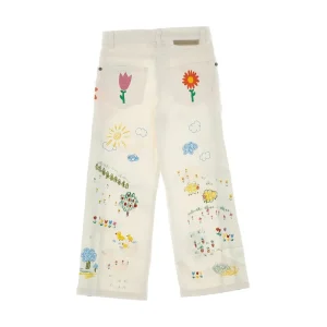 Clearance Stretch denim printed pants Kids Clothing