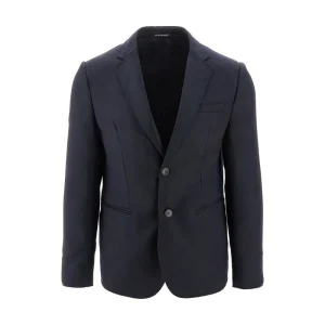 Sale Stretch flannel single-breasted jacket Jackets