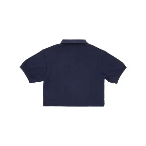 Outlet Stretch jersey cropped polo shirt Kids Clothing