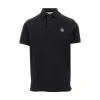 New Stretch pique polo shirt with logo patch T-Shirts And Polo Shirts