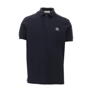 Best Stretch pique polo shirt with logo patch T-Shirts And Polo Shirts