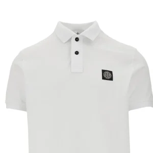 Hot Stretch pique polo shirt with logo patch T-Shirts And Polo Shirts