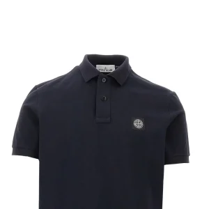 Best Stretch pique polo shirt with logo patch T-Shirts And Polo Shirts