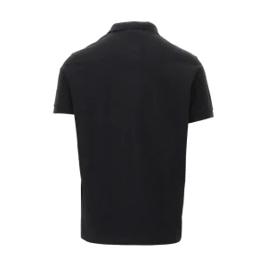 New Stretch pique polo shirt with logo patch T-Shirts And Polo Shirts