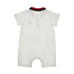 Best Stretch piquet rompers with logo patch Kids/BOY Clothing