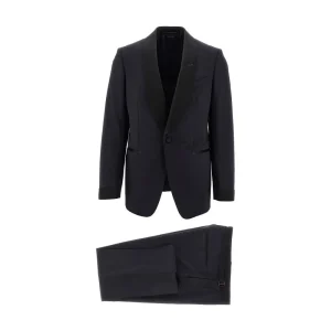 Best Stretch wool tailored tuxedo suit Suit