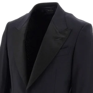 Fashion Stretch wool tailored tuxedo suit Suit