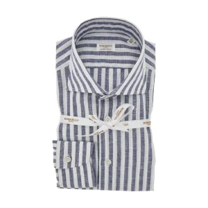 Sale Striped cotton and linen shirt Shirts