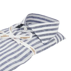 Sale Striped cotton and linen shirt Shirts