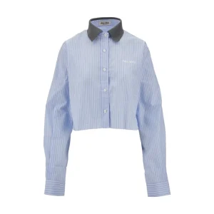 New Striped cotton cropped shirt Shirts